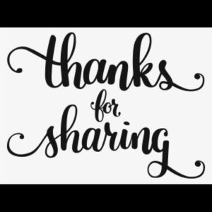 I always appreciate everybody sharing thank you